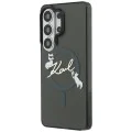 Калъф за Samsung Galaxy S26 Ultra - IML Choupette Karl Script Logo MagSafe - Karl Lagerfeld - Черен