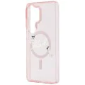 Калъф за Samsung Galaxy S26 Ultra - IML Choupette Karl Script Logo MagSafe - Karl Lagerfeld - Розов