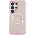 Калъф за Samsung Galaxy S26 Ultra - IML Choupette Karl Script Logo MagSafe - Karl Lagerfeld - Розов
