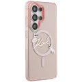 Калъф за Samsung Galaxy S26 Ultra - IML Choupette Karl Script Logo MagSafe - Karl Lagerfeld - Розов