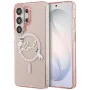 Калъф за Samsung Galaxy S26 Ultra - IML Choupette Karl Script Logo MagSafe - Karl Lagerfeld - Розов