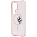 Калъф за Samsung Galaxy S26 Ultra - IML Choupette Peekaboo Logo MagSafe - Karl Lagerfeld - Розов