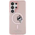 Калъф за Samsung Galaxy S26 Ultra - IML Choupette Peekaboo Logo MagSafe - Karl Lagerfeld - Розов