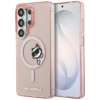 Калъф за Samsung Galaxy S26 Ultra - IML Choupette Peekaboo Logo MagSafe - Karl Lagerfeld - Розов