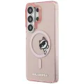 Калъф за Samsung Galaxy S26 Ultra - IML Choupette Peekaboo Logo MagSafe - Karl Lagerfeld - Розов