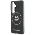 Калъф за Samsung Galaxy S26 - IML Choupette Head on KL Repeated Logo MagSafe - Karl Lagerfeld - Черен