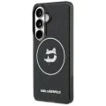 Калъф за Samsung Galaxy S26 - IML Choupette Head on KL Repeated Logo MagSafe - Karl Lagerfeld - Черен