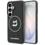 Калъф за Samsung Galaxy S26 - IML Choupette Head on KL Repeated Logo MagSafe - Karl Lagerfeld - Черен