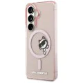 Калъф за Samsung Galaxy S26 - IML Choupette Peekaboo Logo MagSafe - Karl Lagerfeld - Розов