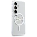 Калъф за Samsung Galaxy S26 - IML Choupette Karl Script Logo MagSafe - Karl Lagerfeld - Бял