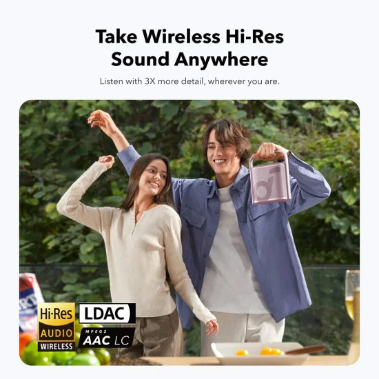 Безжична колонка Anker SoundCore Motion X500 (A3131011) - Hi-Res, Spatial Audio, 40W, IPX7, App - Черна