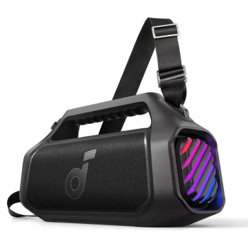 Безжична колонка Anker SoundCore Boom 2 Plus (A3134011) - Bluetooth 5.3, 140W, BassUp 2.0, IPX7, RGB - Черна