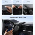 Стойка за кола Anker Nano Magnetic (A9110H11) - за табло/екран, 3M залепване, 360°, универсална - Черна
