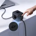 Разклонител Baseus EnerFill FA11 (E00082100123-00) - 3 x EU контакта, USB, Type-C, 67W, 1.5м - Черен