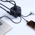 Разклонител Baseus EnerFill FA11 (E00082100123-00) - 3 x EU контакта, USB, Type-C, 67W, 1.5м - Черен