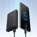 Външна батерия Baseus EnerFill FP21 (P1008210D123-00) - два порта, 10000mAh, 22.5W, тънък дизайн - Черна