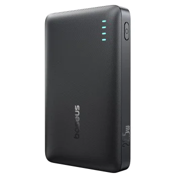Външна батерия Baseus EnerFill FP21 (P1008210D123-00) - два порта, 10000mAh, 22.5W, тънък дизайн - Черна