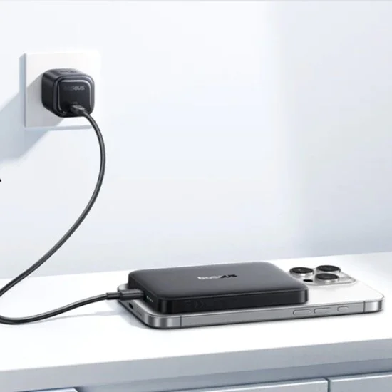 Външна батерия Baseus EnerFill FM12 (E0028500) - Magnetic, Qi2 технология, 10.000mAh, 22.5W - Черна