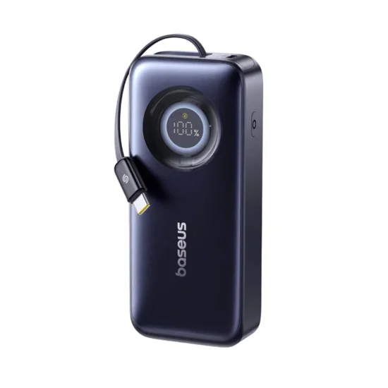 Външна батерия Baseus Enercore CR11 (E0027H00) - вграден Type-C кабел, 20.000mAh, 67W - Черна