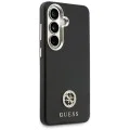 Калъф за Samsung Galaxy S26 - Rhinestone Round Logo - Guess - Черен