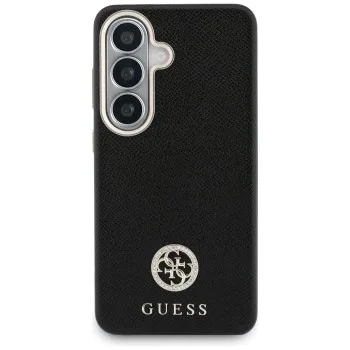 Калъф за Samsung Galaxy S26 - Rhinestone Round Logo - Guess - Черен