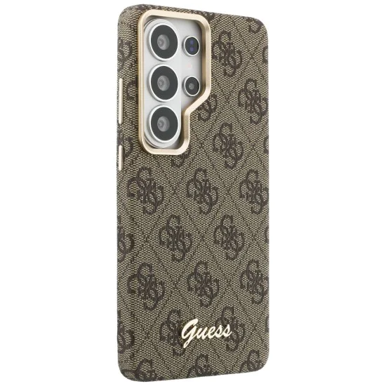 Калъф за Samsung Galaxy S26 Ultra - 4G Script MagSafe - Guess - Кафяв