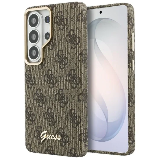 Калъф за Samsung Galaxy S26 Ultra - 4G Script MagSafe - Guess - Кафяв