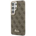 Калъф за Samsung Galaxy S26 - 4G Script MagSafe - Guess - Кафяв