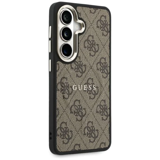 Калъф за Samsung Galaxy S26 Plus - 4G Embossed Ring MagSafe - Guess - Кафяв