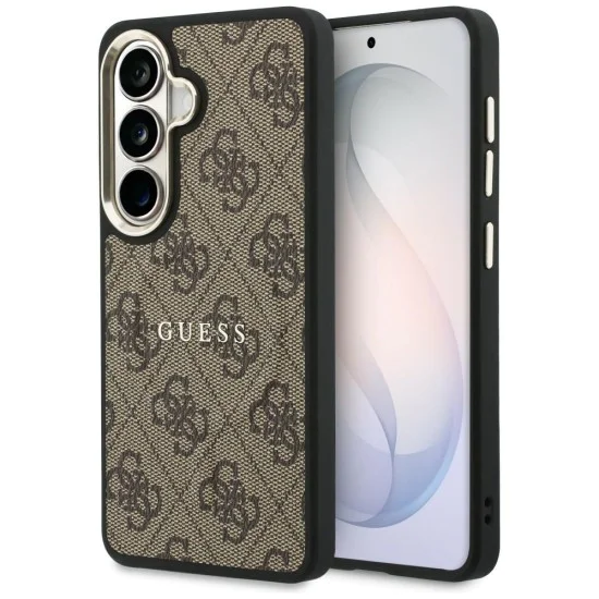 Калъф за Samsung Galaxy S26 Plus - 4G Embossed Ring MagSafe - Guess - Кафяв