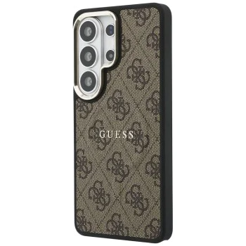 Калъф за Samsung Galaxy S26 Ultra - 4G Embossed Ring MagSafe - Guess - Кафяв