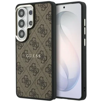 Калъф за Samsung Galaxy S26 Ultra - 4G Embossed Ring MagSafe - Guess - Кафяв
