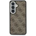 Калъф за Samsung Galaxy S26 - 4G Embossed Ring MagSafe - Guess - Кафяв