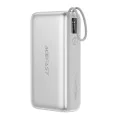 Външна батерия Acefast (M34) - с телескопичен Type-C кабел, PD45W, 20000mAh - Сребриста