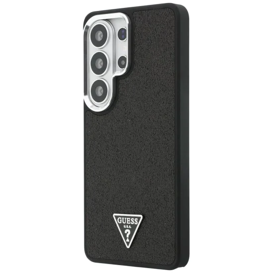 Калъф за Samsung Galaxy S26 Ultra - Fixed Glitter Triangle Logo MagSafe - Guess - Черен