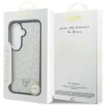 Калъф за Samsung Galaxy S26 - Fixed Glitter Triangle Logo MagSafe - Guess - Сребрист