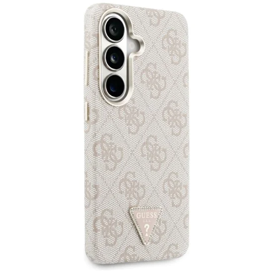 Калъф за Samsung Galaxy S26 - 4G Triangle Logo MagSafe - Guess - Розов
