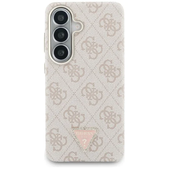 Калъф за Samsung Galaxy S26 - 4G Triangle Logo MagSafe - Guess - Розов
