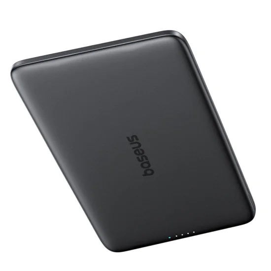 Външна батерия Baseus PicoGo AM41 (P1007680C123-00) - MagSafe, 5000mAh, LED индикатор - Черна
