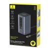 Докинг станция Baseus Spacemate Series 11in1 (B0112701) - троен 4K дисплей, 10Gbps, PD100W - Сива