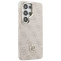 Калъф за Samsung Galaxy S26 Ultra - Rhinestone Round Logo MagSafe - Guess - Розов