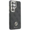 Калъф за Samsung Galaxy S26 Ultra - Rhinestone Round Logo MagSafe - Guess - Черен