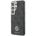 Калъф за Samsung Galaxy S26 Ultra - Rhinestone Round Logo MagSafe - Guess - Черен