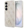 Калъф за Samsung Galaxy S26 - Rhinestone Round Logo MagSafe - Guess - Розов