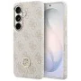 Калъф за Samsung Galaxy S26 - Rhinestone Round Logo MagSafe - Guess - Розов