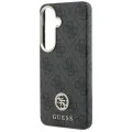 Калъф за Samsung Galaxy S26 - Rhinestone Round Logo MagSafe - Guess - Черен