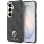 Калъф за Samsung Galaxy S26 - Rhinestone Round Logo MagSafe - Guess - Черен