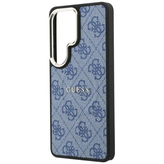 Калъф за Samsung Galaxy S26 Ultra - 4G Embossed Ring MagSafe - Guess - Син