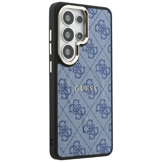 Калъф за Samsung Galaxy S26 Ultra - 4G Embossed Ring MagSafe - Guess - Син