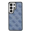 Калъф за Samsung Galaxy S26 Ultra - 4G Embossed Ring MagSafe - Guess - Син